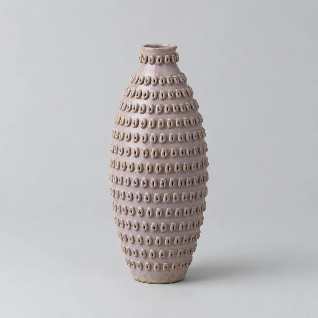 Lilac Bobble Vase, handmade vase